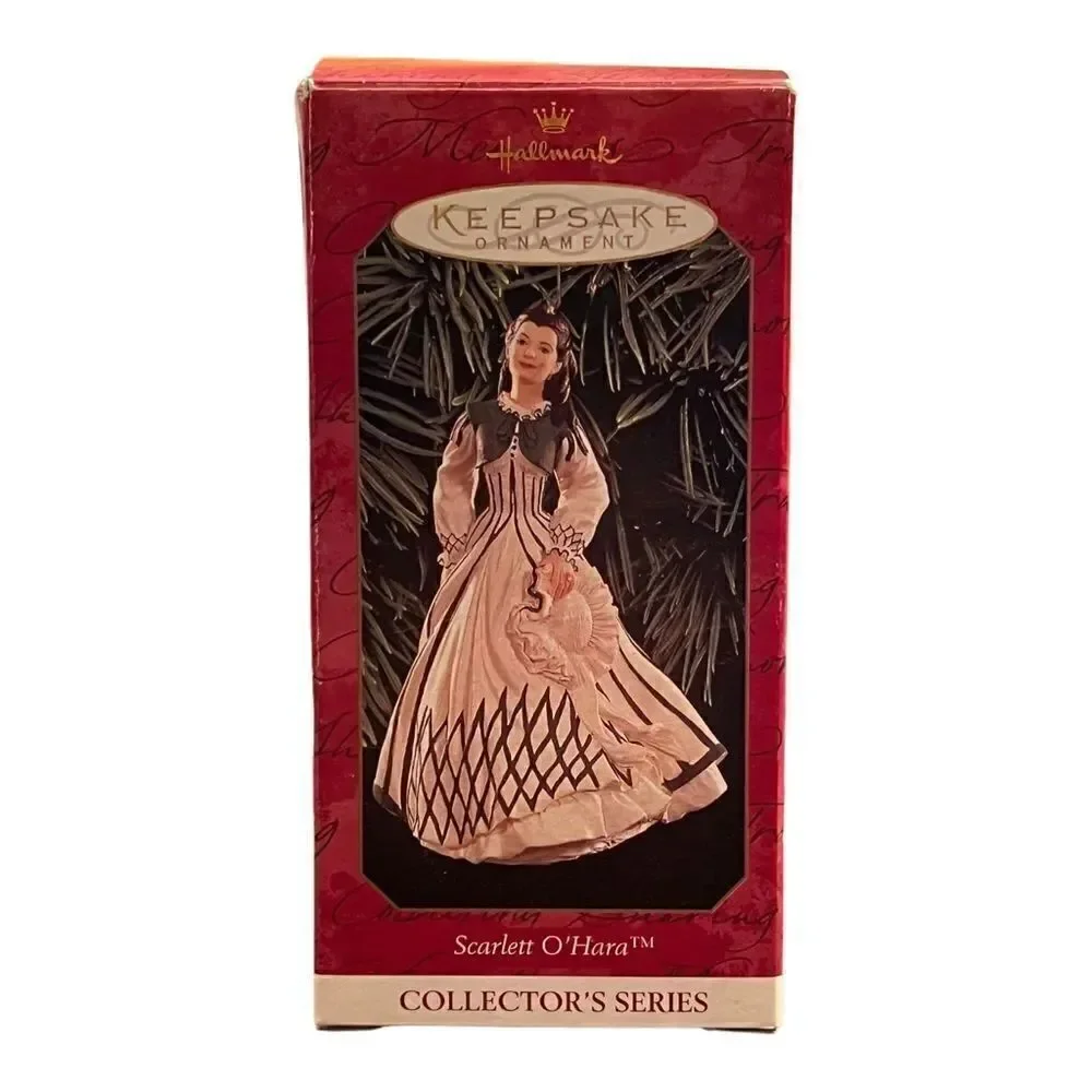Hallmark Keepsake Ornament Scarlett O'Hara in Green Striped Dress #3 in Series